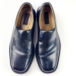 Florsheim Black Leather Slip On Loafers Size Size 10